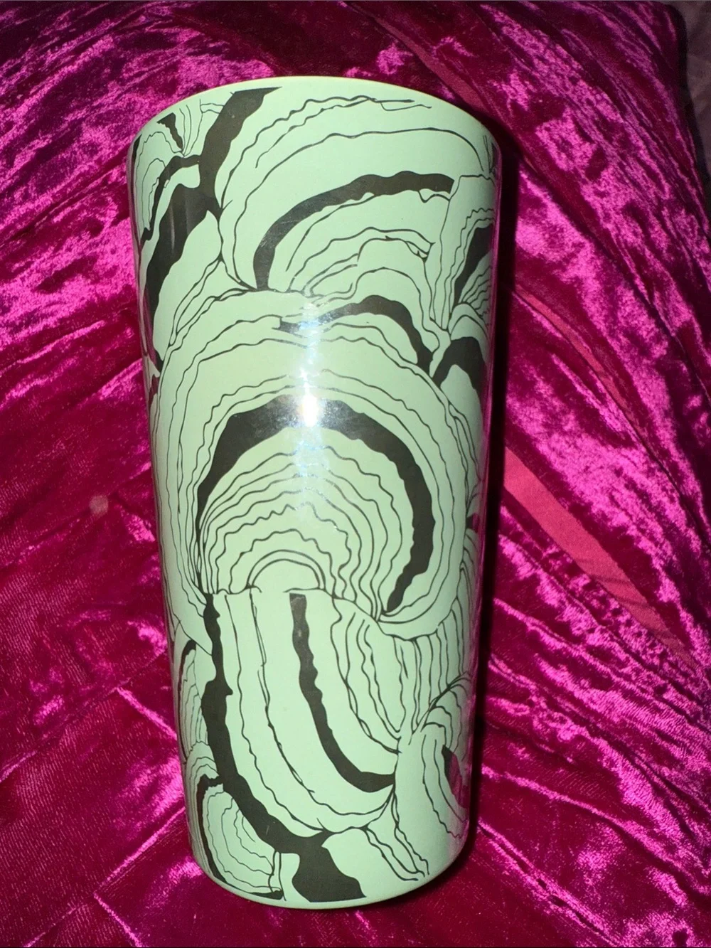 Starbucks Fall 2022 Rainforest Mushroom Green Ceramic Travel Mug